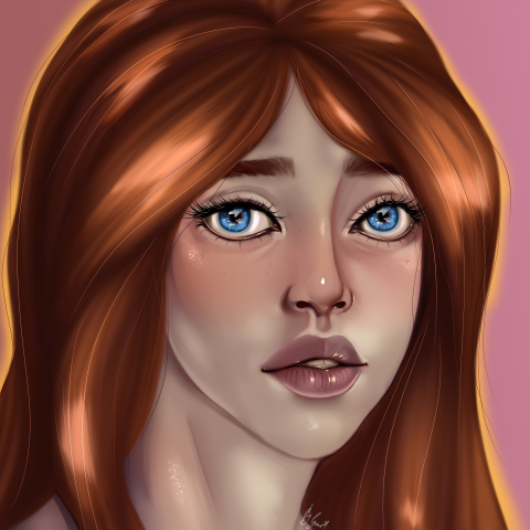 Digital портрет семи-реализм