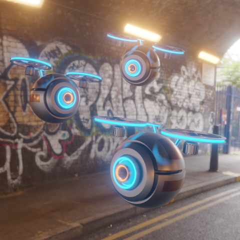 Futuristic drone