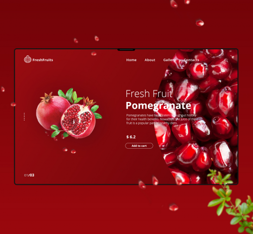 Разработка сайта «Fresh Fruits»