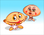 Персонажи "Сочень" и "Посыпушка"