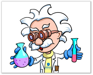 Прохвессор Абакус для детского образовательного сайта.