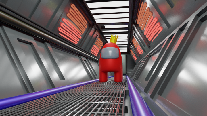 сцена из игры Among Us