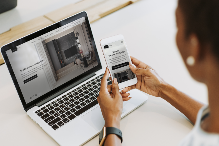 Сайт для дизайна интерьеров