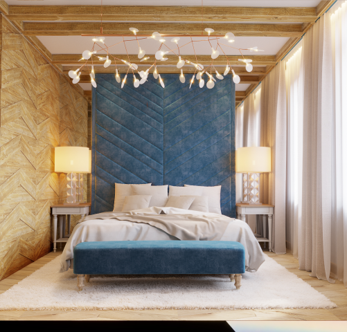 Спальня совмещенная с гардеробной