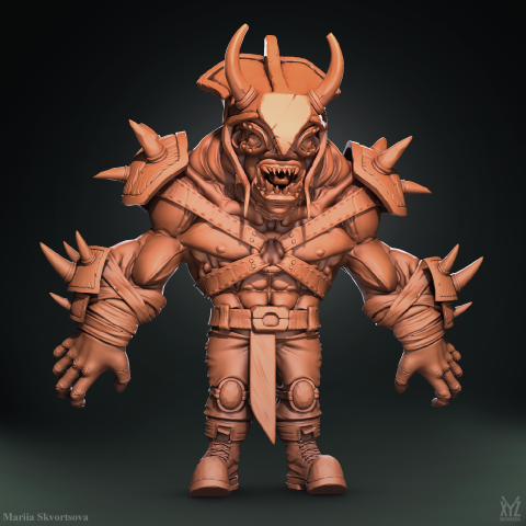 Big Guy. Final compose for a clay render