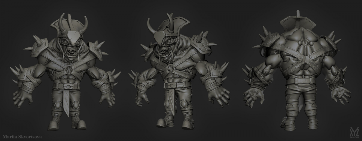 Big Guy. ZBrush shots 3rd read