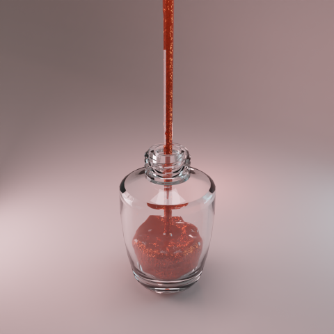 Анимация разливания лака