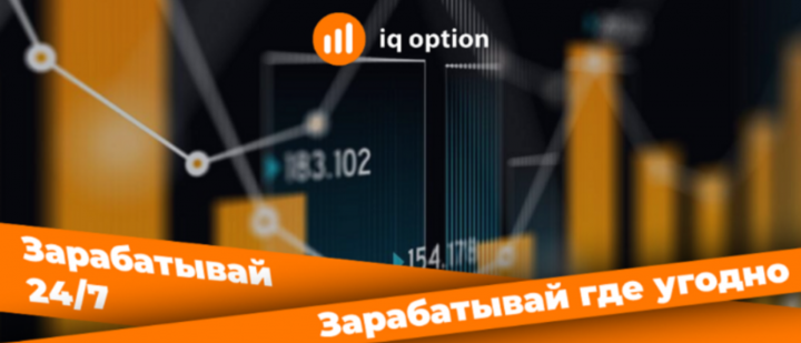 Баннер для видео "iq option"