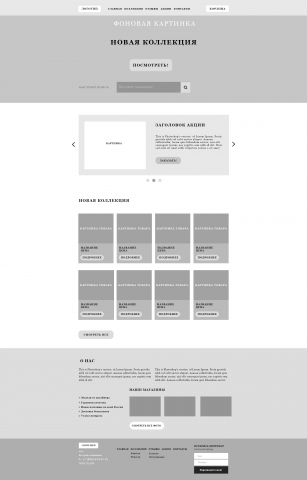 Прототип к магазину