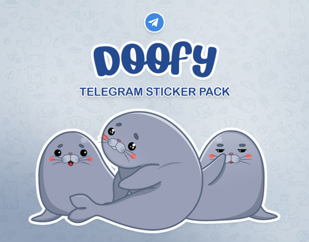 Telegram sticker pack Doofy
