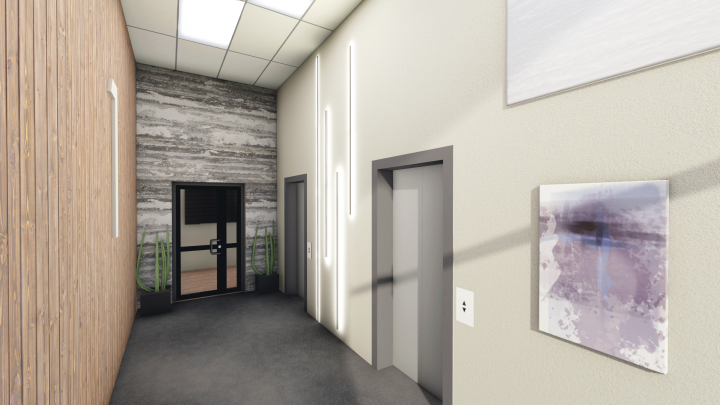 Дизайн лифтового холла жилого дома