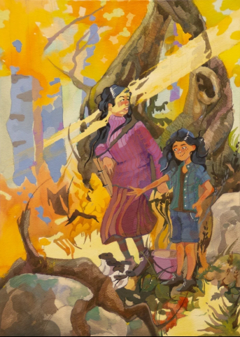 Иллюстрация к детскому рассказу