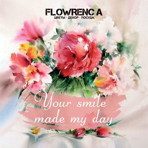 Концепт букетных открыток на весенние праздники Flowrencia