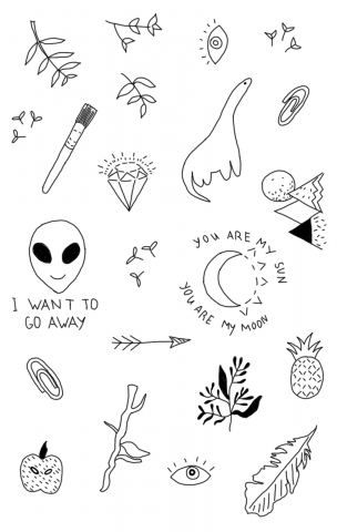 Эскизы маленьких татуировок