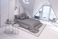 Интерьер мансарды 11