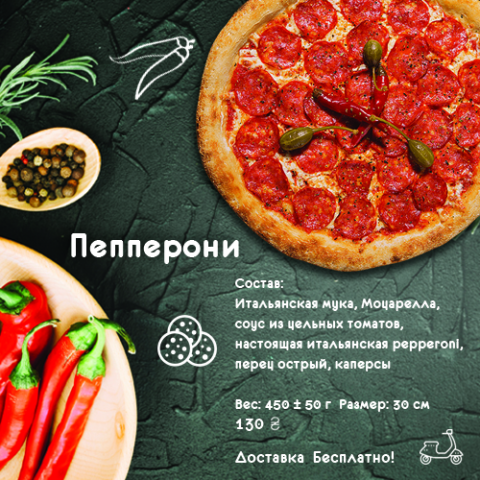Флаер для пиццерии