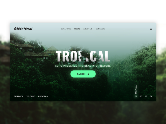 Сайт для Greenpeace