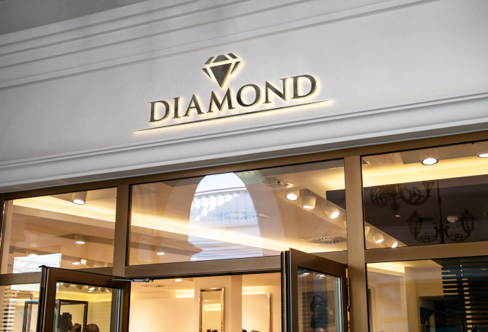 логотип для ювелирного магазина / DIAMOND