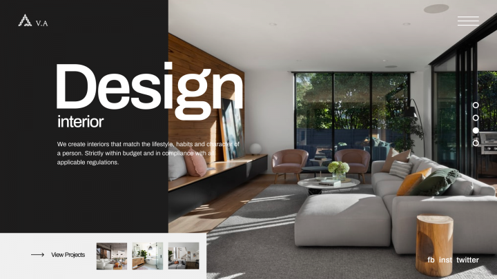 Landing Page Дизайн Интерьера