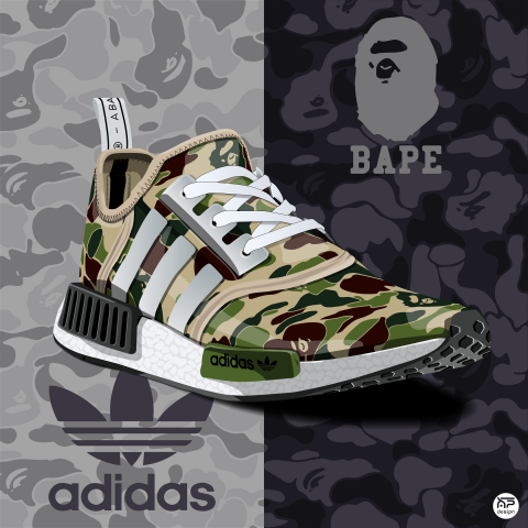 Adidas x Bape NMD