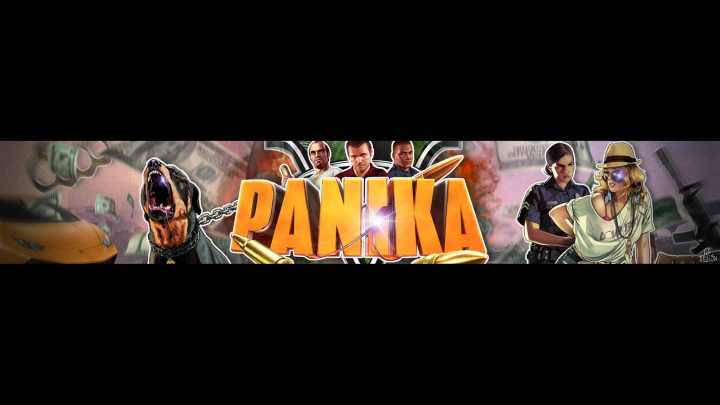 Дизайн шапки для YouTube канала pAnikaOFF (ver1)