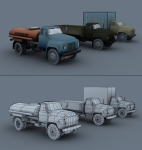 Low-poly. Газ-52