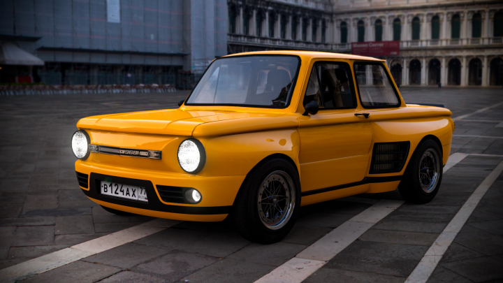 Моделирование и визуализация проекта на базе ЗАЗ 968М