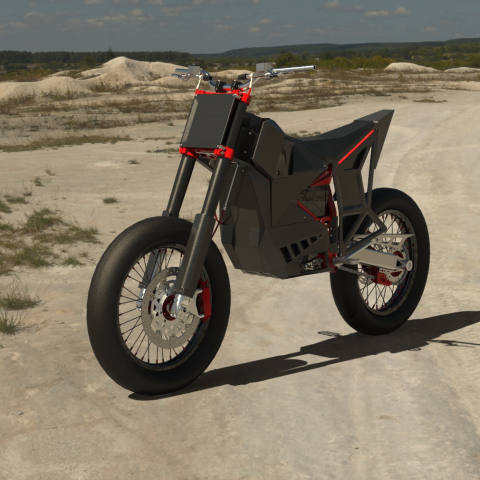 обвес на мотоцикл для соревнований на флэттреке