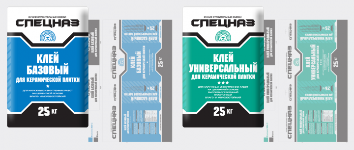 Серия упаковок для строительных смесей