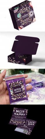 Дизайн упаковки бренда "Resin"
