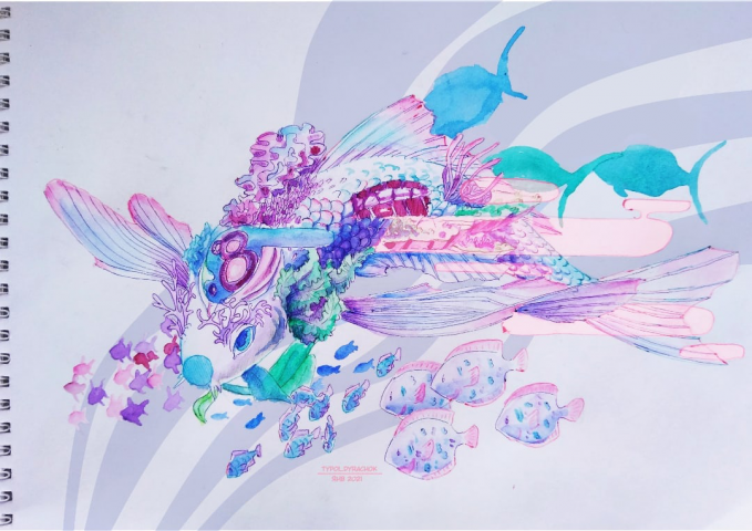 Пример акварельной работы