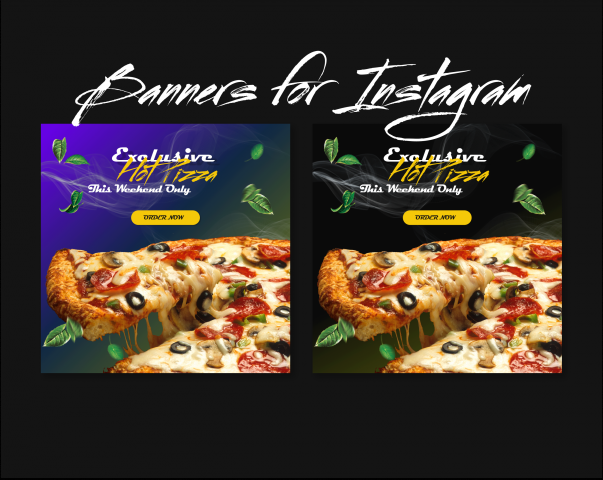 Banners of The Pizza Hub