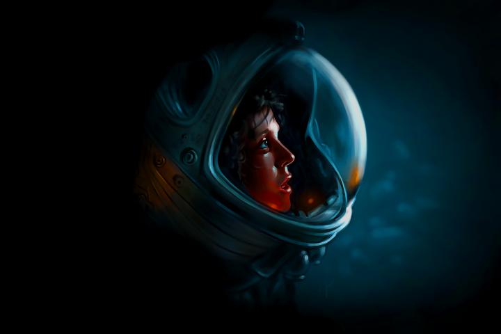 Иллюстрация по фильму (Alien)
