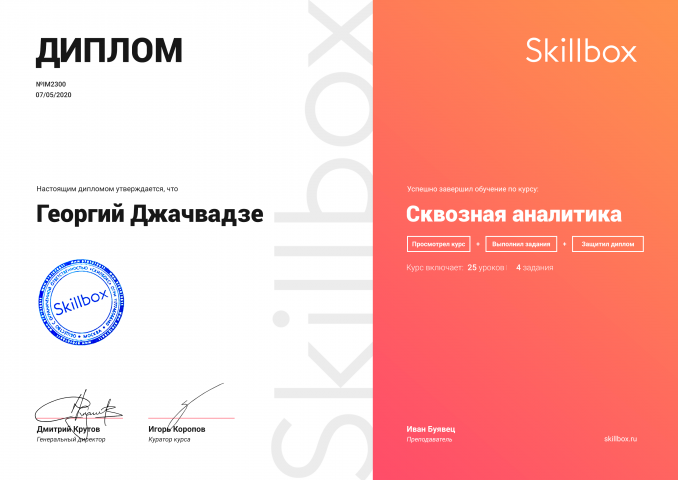 Внедрение сквозной аналитики