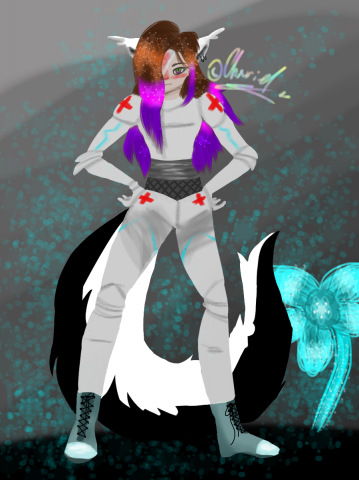 Чари в костюме мед. сестры космоса. :0