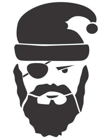 Плохой Санта (трафарет)