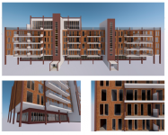 Проект жилого здания средней этажности