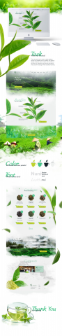 Landing page магазин чая
