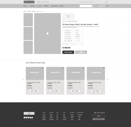 Страница товара