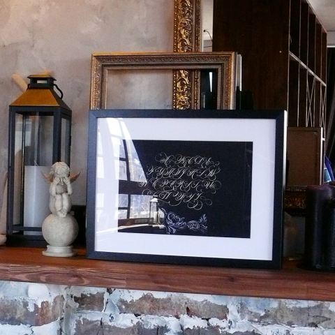 Алфавит в завитках латиница