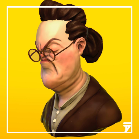 Бюст персонажа по Концепт-арту