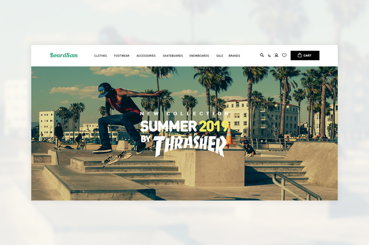 Интернет-магазин для скейтеров