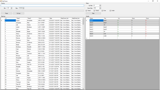 Парсер FlashScore