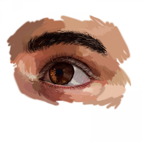 эскиз глаза