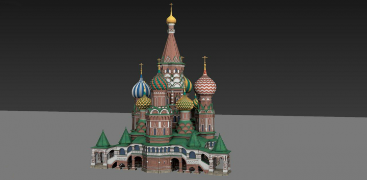 Разработка 3D-моделей достопримечательностей для Тинькофф