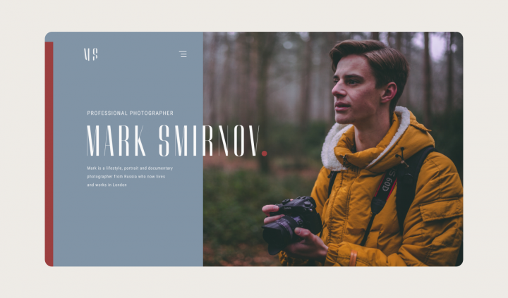 Сайт-портфолио для фотографа