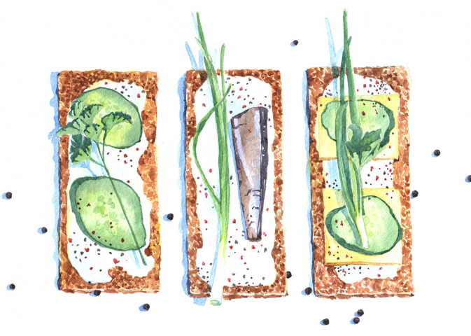 food sketching
