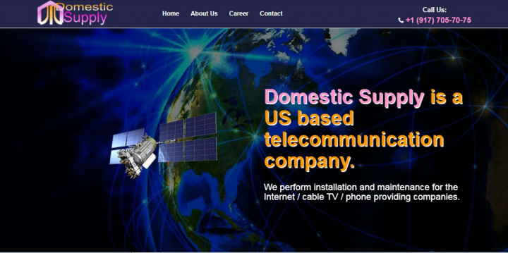 Сайт проводка телекоммуникаций Нью-Йорк США