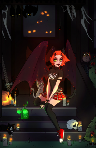 Картинка-анонс для группы Wicked Cat Вконтакте