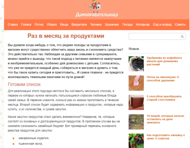 Раз в месяц за продуктами